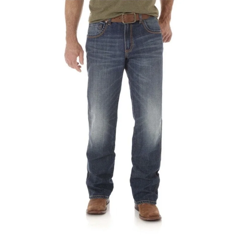 WRT20JH Wrangler Men's Retro Relaxed Boot Cut Jean - Jackson Hole 38x32 Measured
